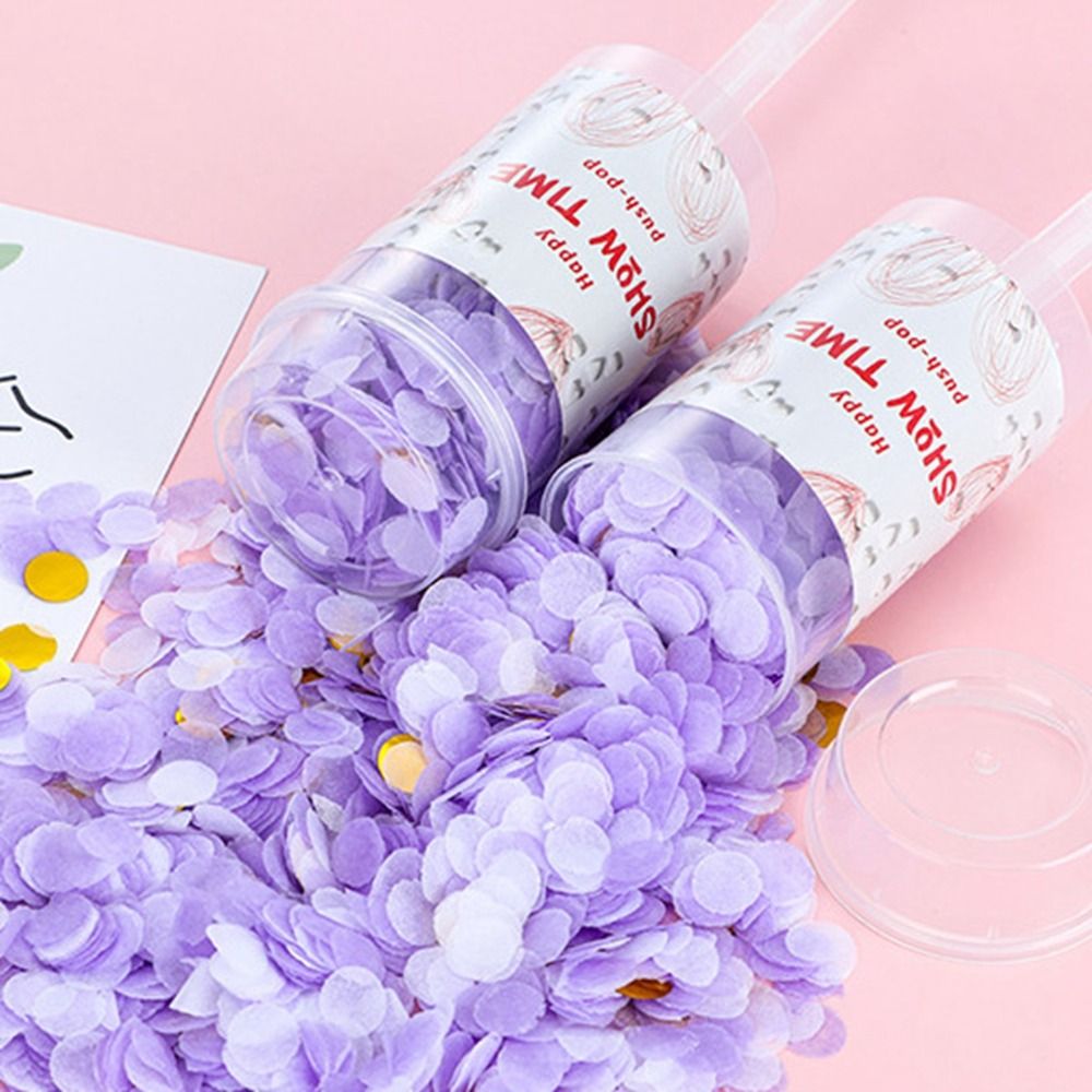 Confetti Cannon Tube - Handheld Anniversary Bridal Shower Colorful Confetti
