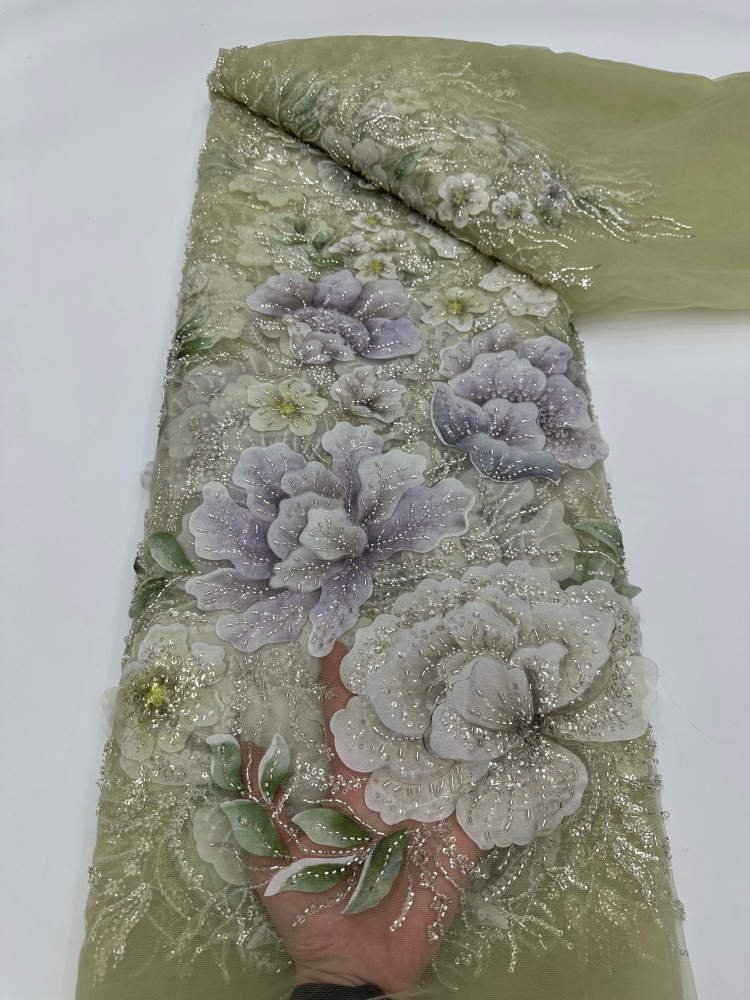 French Mesh Beaded Lace Fabric - Glitter Tablecloth recension och pris