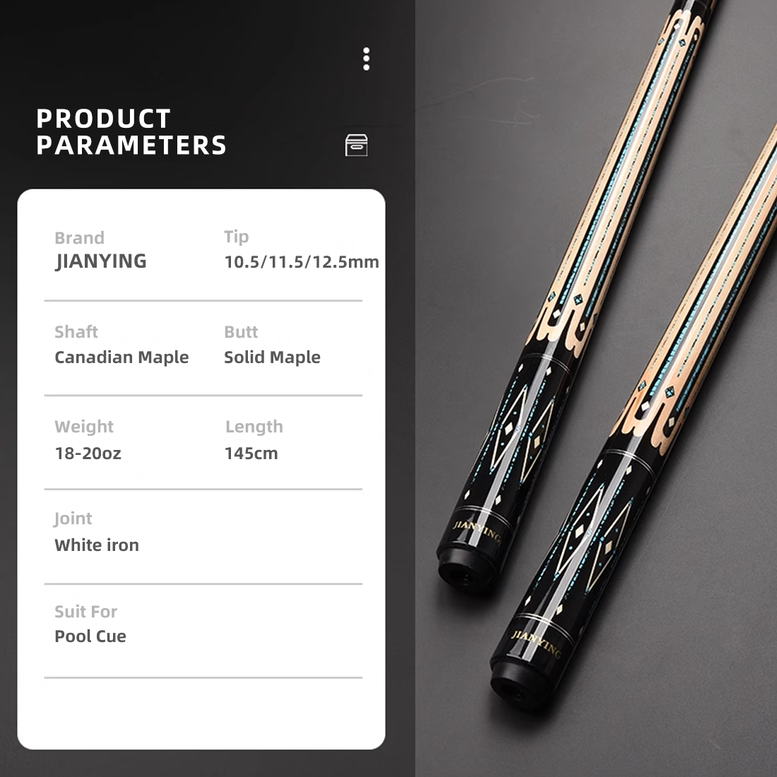 Jianying Pool Cue Stick, Billi - Centerpiece Stick recension och pris