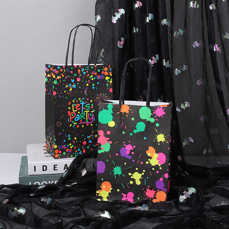 Glow In Dark Paper Gift Bag Ne - Let'S Party Event Supply recension och pris