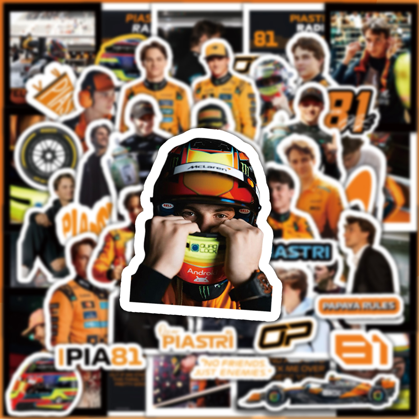 5-6 Sheets F1 Stickers, Norris - Supply Event recension och pris
