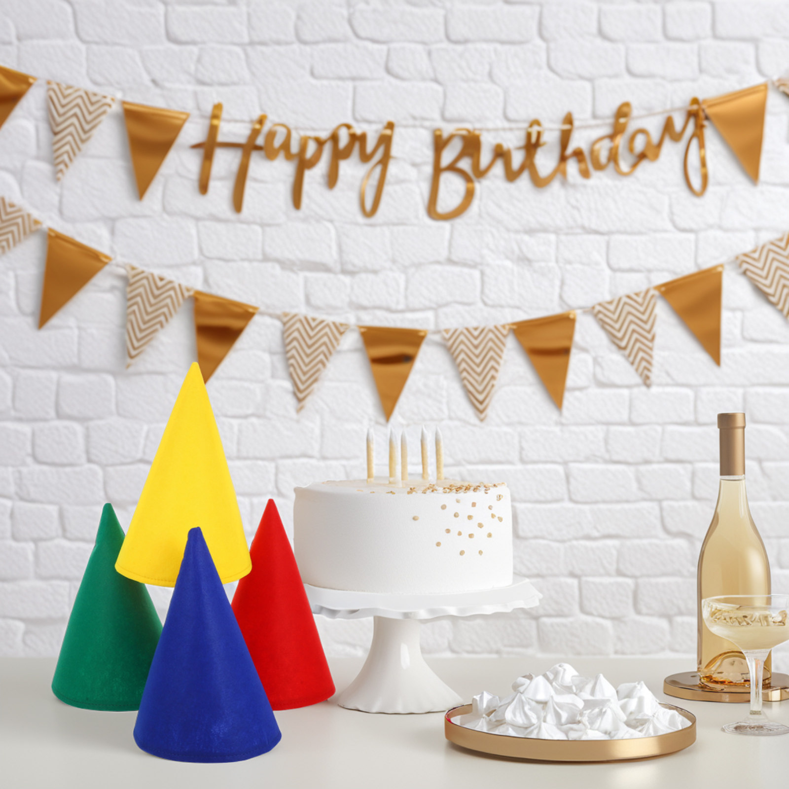 4Pcs Felt Cone Gnome Hats Soft - Party Hat Cone recension och pris