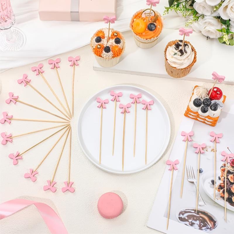 Wooden Bow Cocktail Picks 100P - Centerpiece Stick recension och pris