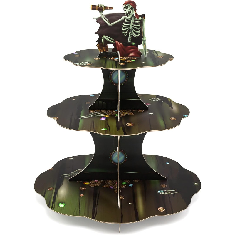 Skull Pirate Cupcake Stand Tie - Cupcake Stand Tier recension och pris