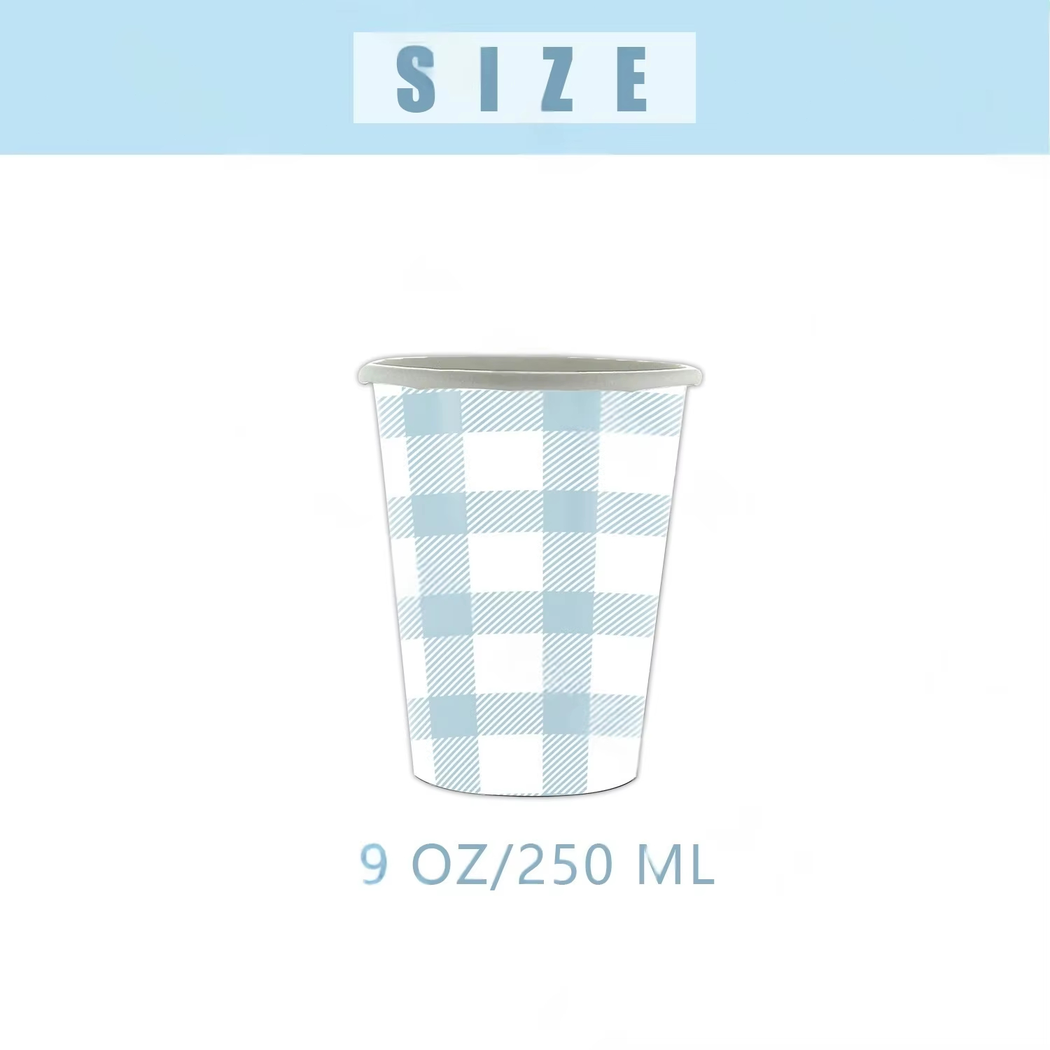 New Blue Grid Theme Birthday D - Paper Straw Color recension och pris
