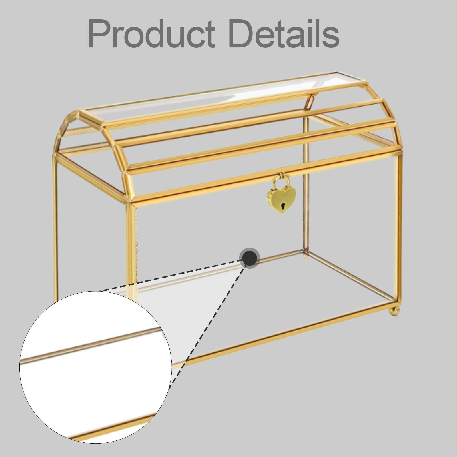 Glass Wedding Card Box Portabl - Event Party Box recension och pris