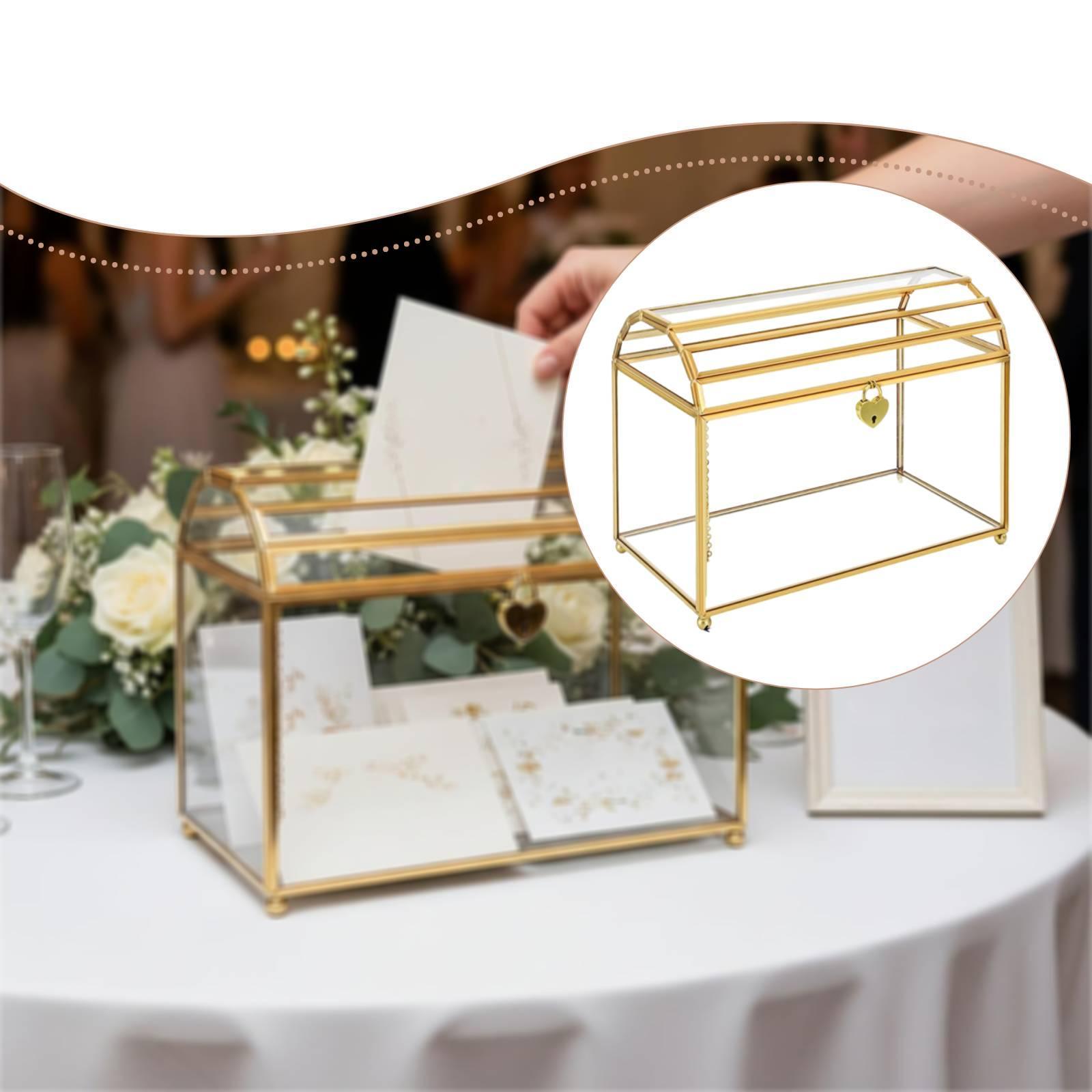 Glass Wedding Card Box Portabl - Event Party Box recension och pris