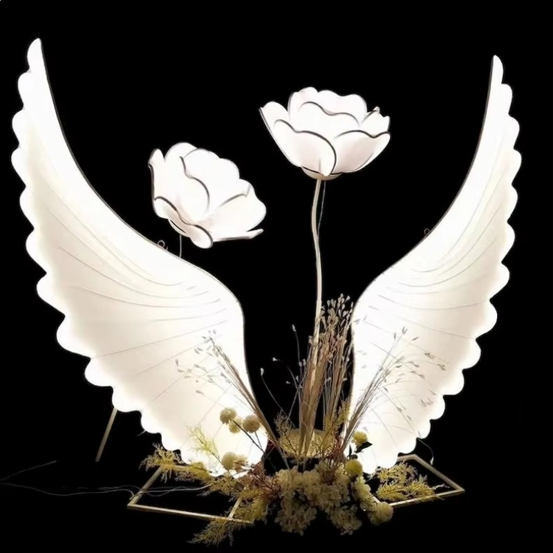 Glowing Angel Wings Light Prop - Neon Sign Party recension och pris