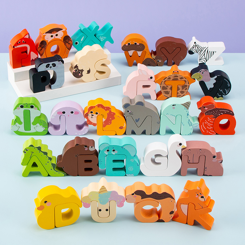 26Pcs Wooden Animal Alphabet B - Event Z recension och pris