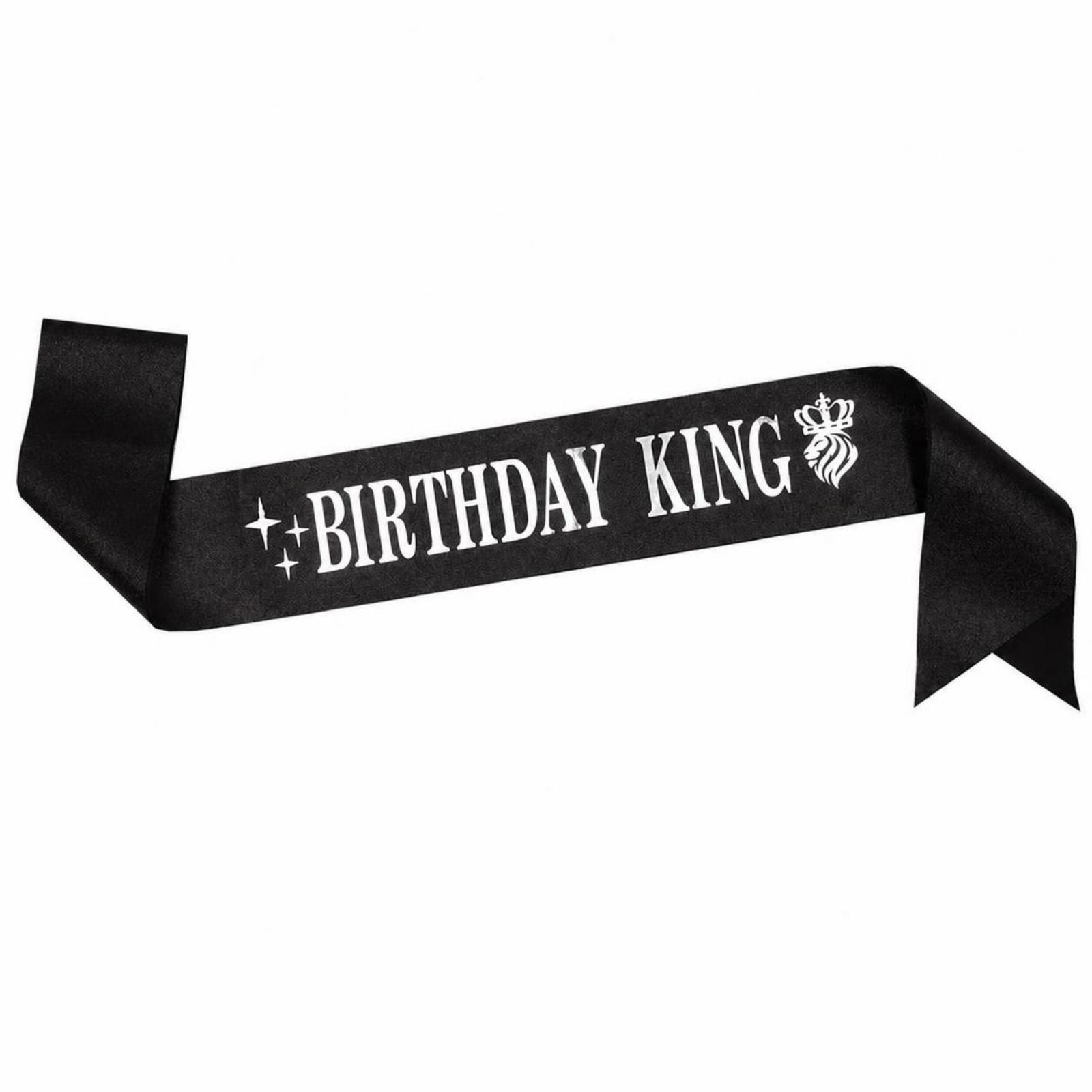 Birthday King Party Crown Glit - Birthday Sash Glitter recension och pris
