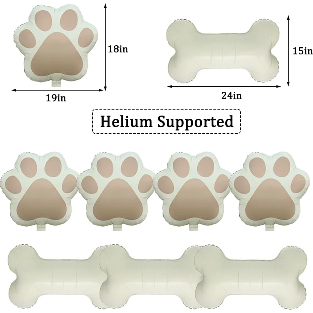 9Pcs/Set Let us Pawty Big Dog  - Let'S Party Event Supply recension och pris