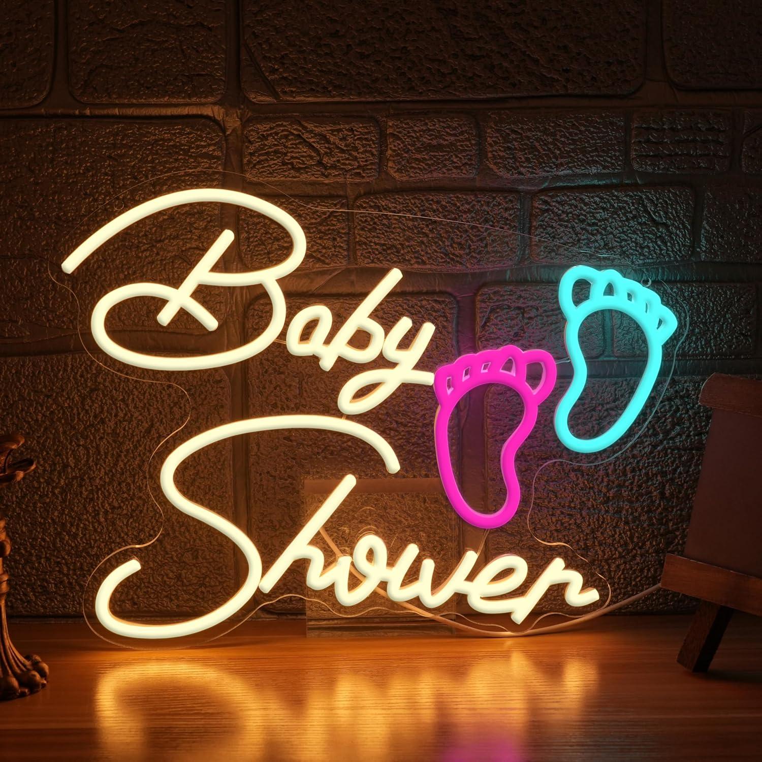 Baby Shower Neon Sign Oh Baby  - Neon Sign Party recension och pris