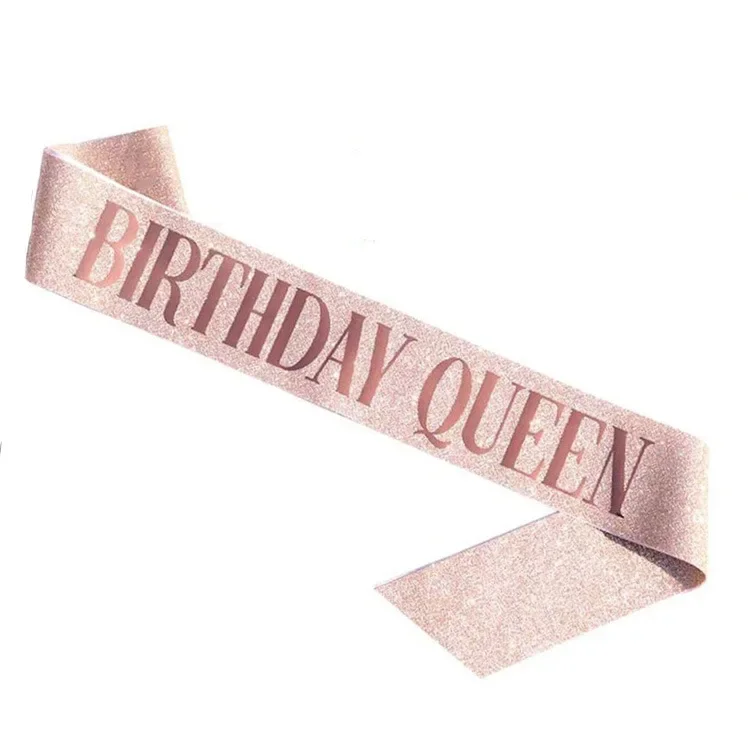 Birthday Queen Crown Girl Wome - Birthday Sash Glitter recension och pris