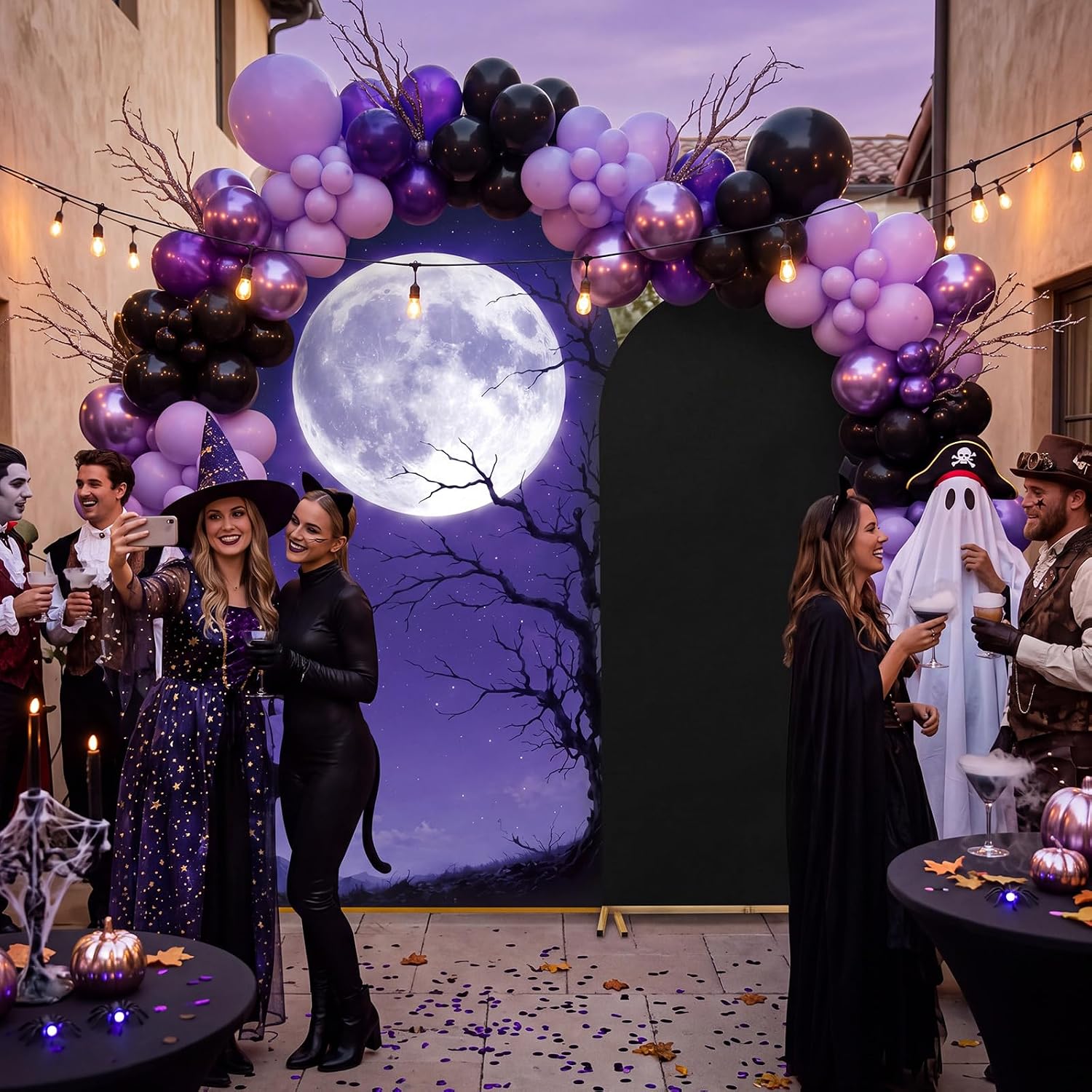 Custom 2-sided Halloween Holid - Dessert Table Backdrop recension och pris