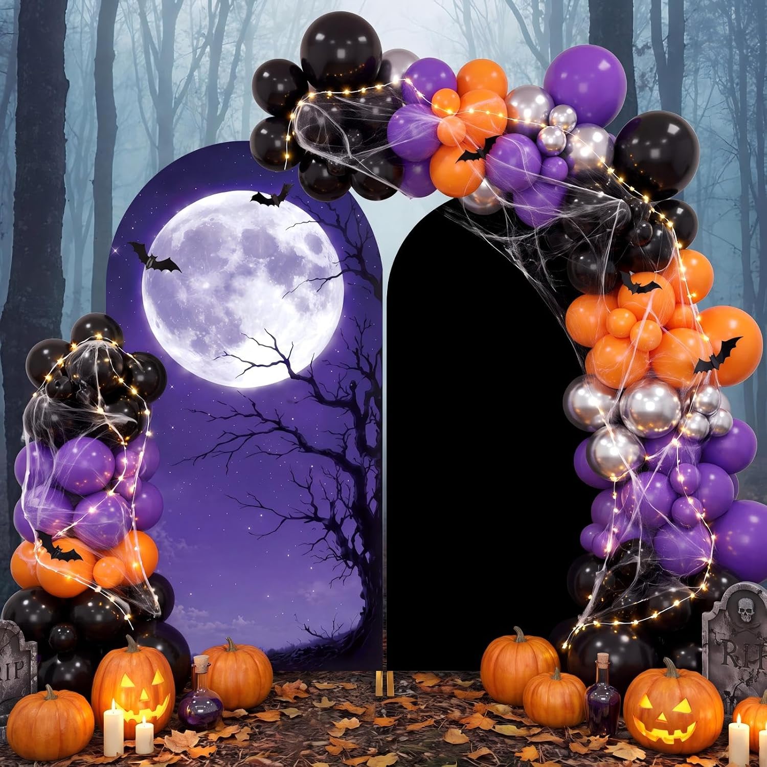 Custom 2-sided Halloween Holid - Dessert Table Backdrop recension och pris