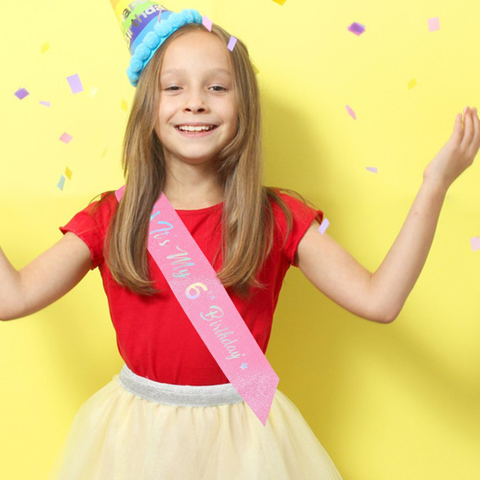 5Pcs Glitter Happy Birthday Sa - Birthday Sash Glitter recension och pris
