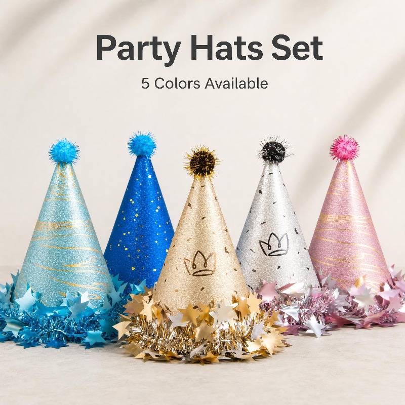 Ins Style Birthday Party Sequi - Party Hat Cone recension och pris
