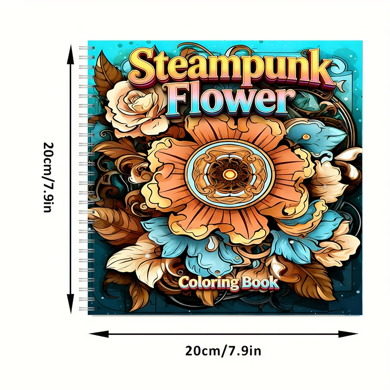 Coloring Book Steampunk Flower - Event Supplies recension och pris