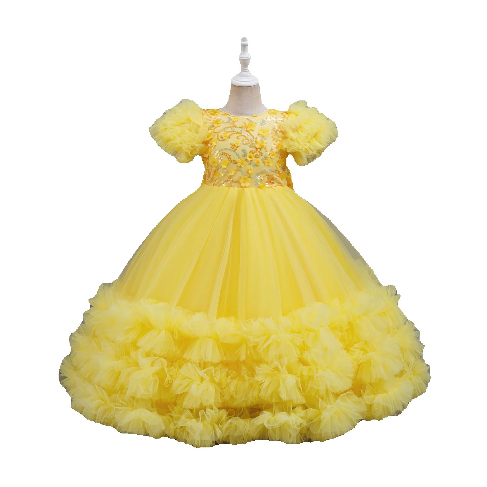 Girls Summer Yellow Sequin Wed - Glitter Tablecloth recension och pris