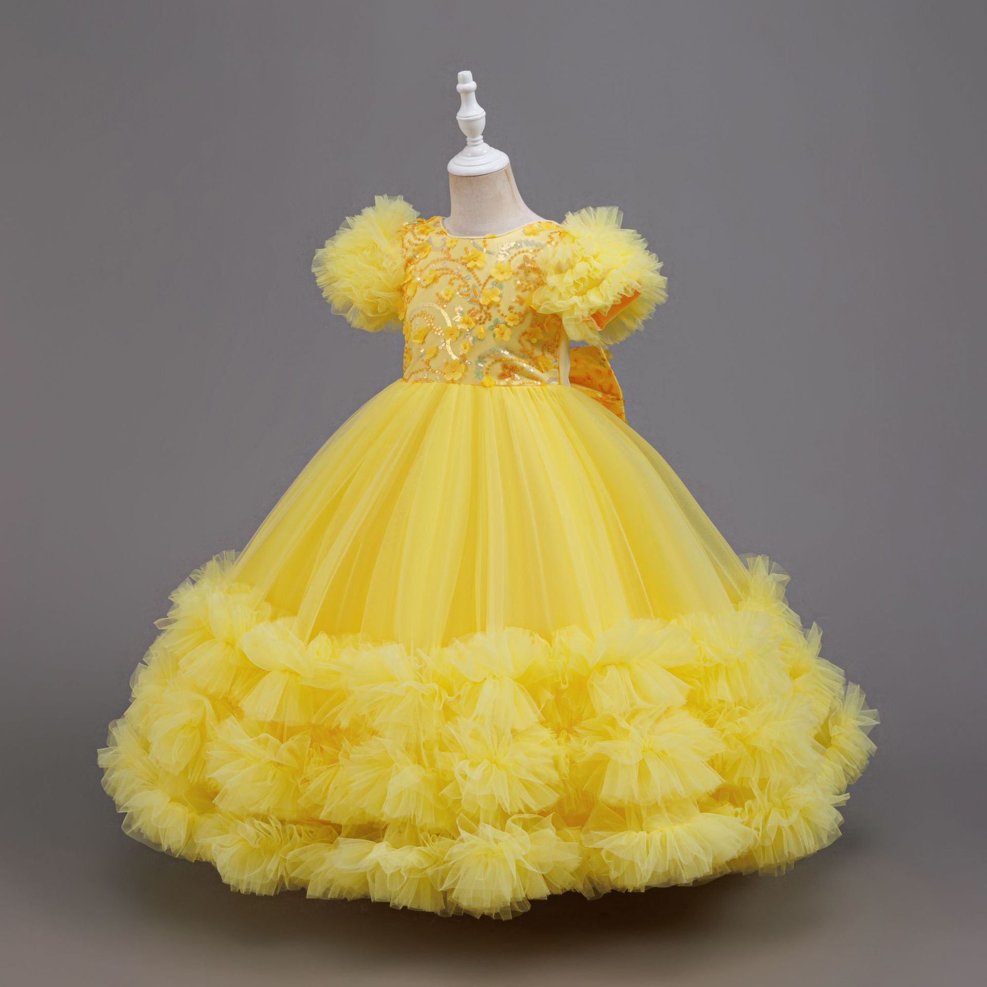 Girls Summer Yellow Sequin Wed - Glitter Tablecloth recension och pris
