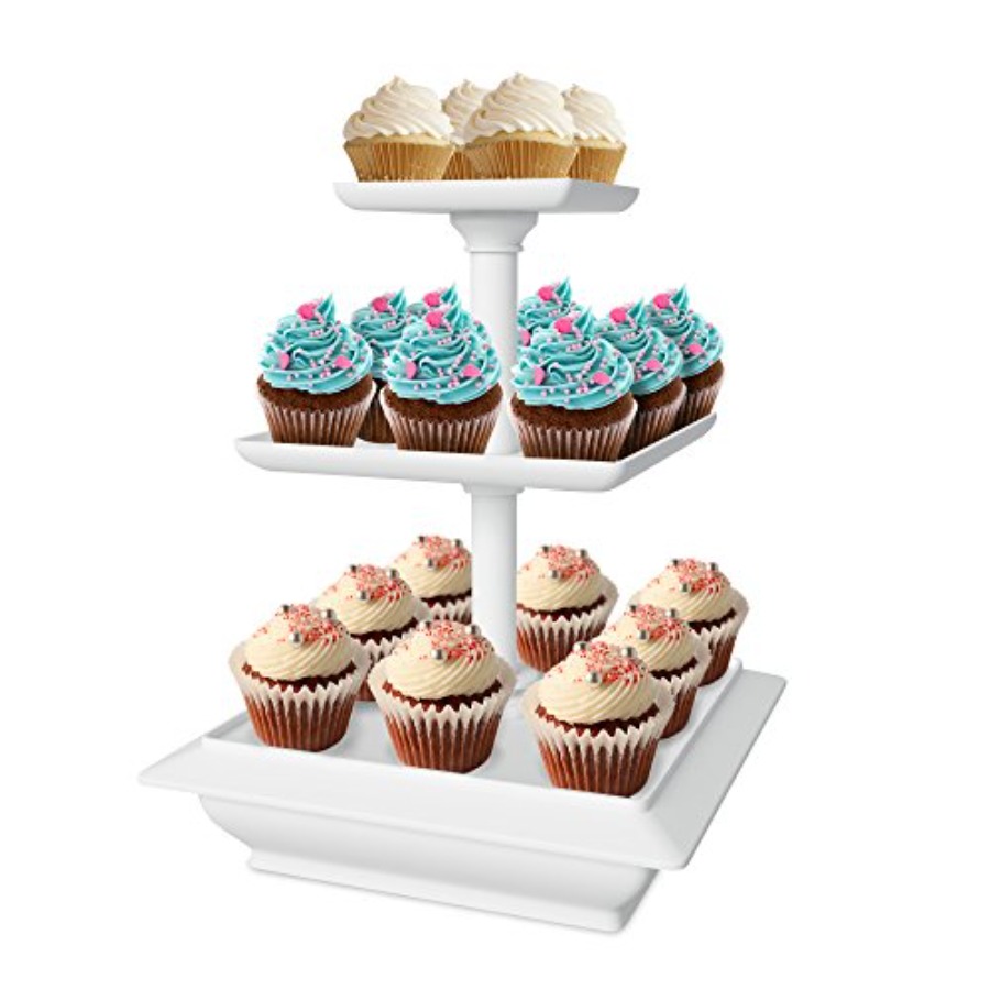 3-Tier Cupcake Stand - Square  - Cupcake Stand Tier recension och pris