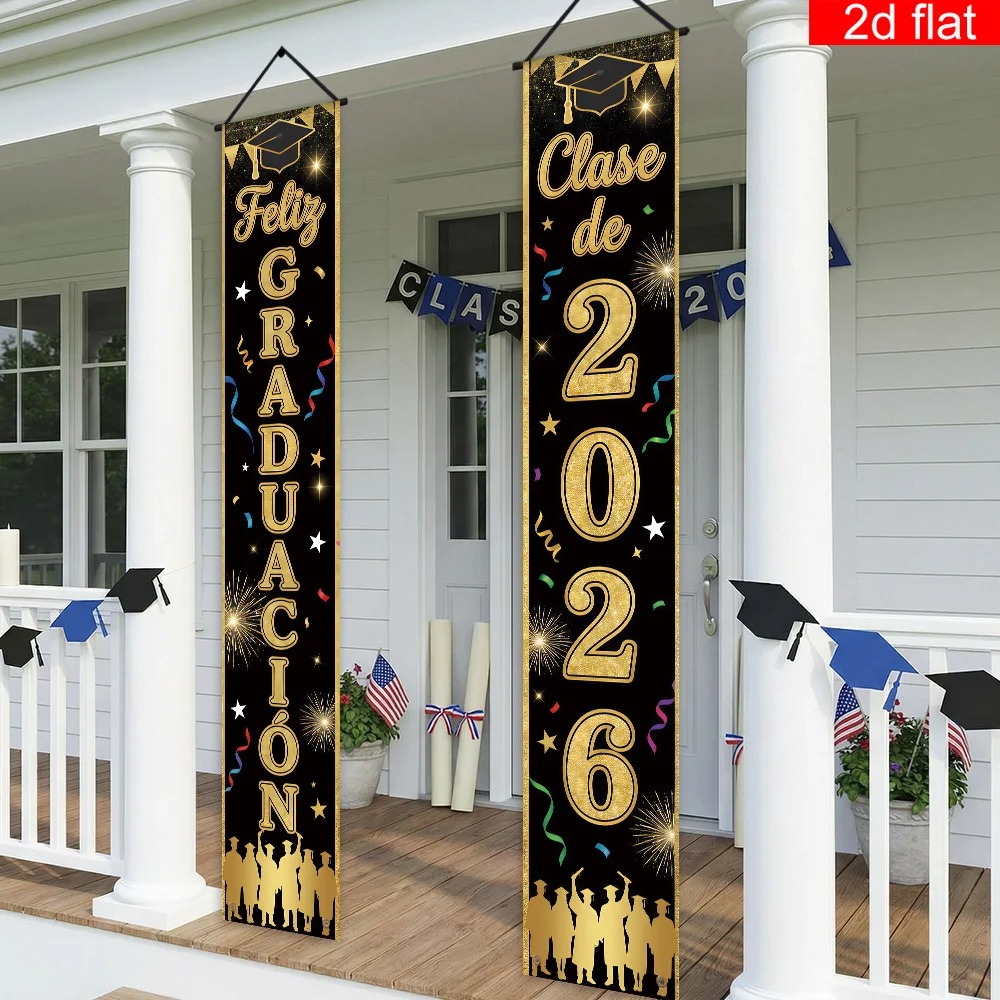 Feliz Graduacion Class of 2026 - Party Banner Gold recension och pris